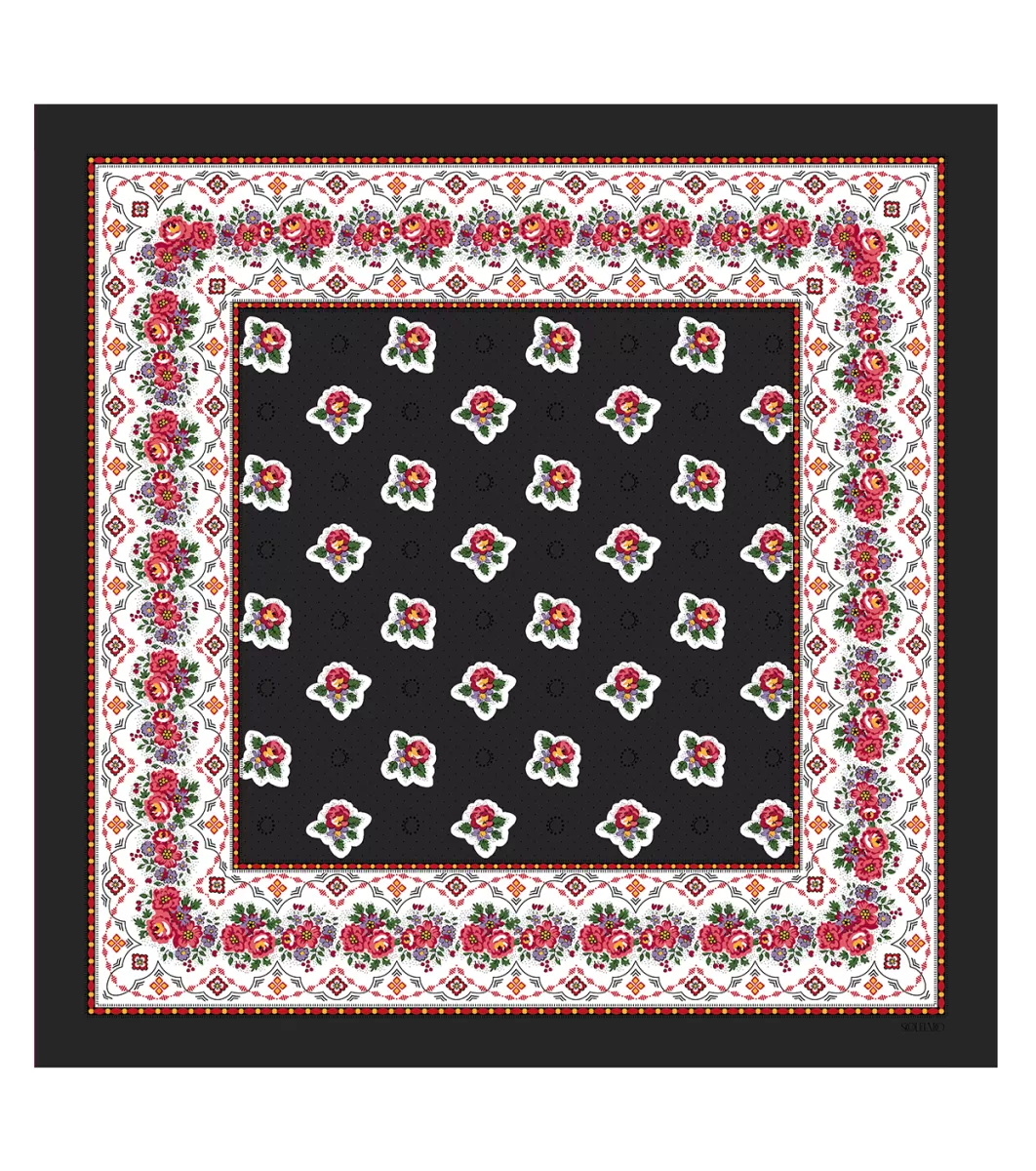 Shop Bandana coton LE PRINTANIER 60 x 60 cm Femme Carré Coton | Toute La Collection