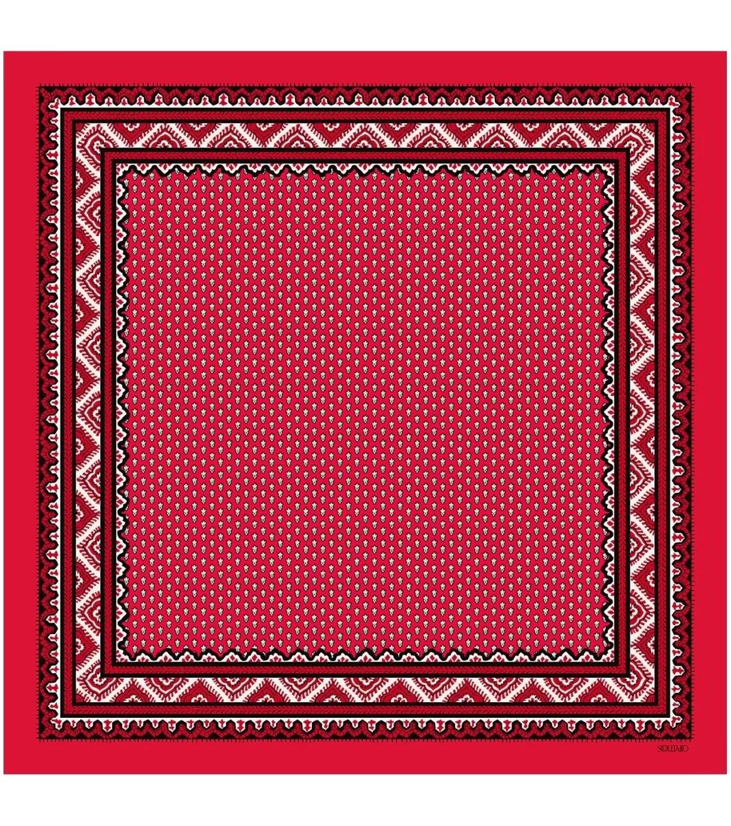 Best Sale Bandana coton MINI MOUCHE 60 x 60 cm Femme Carré Coton | Toute La Collection