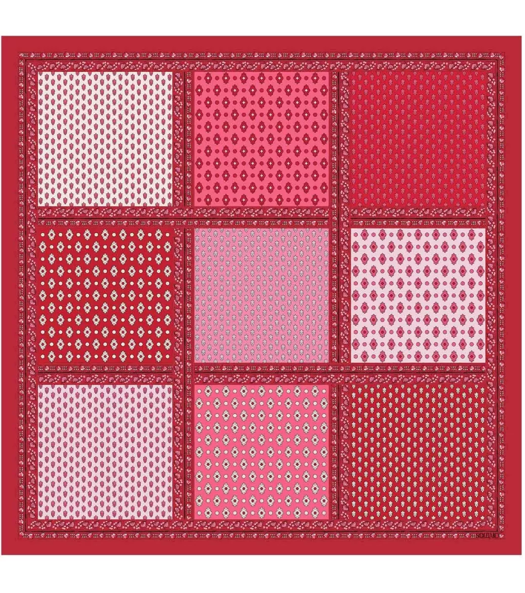 Best Carré de soie ITALIENNE rose rouge 90 x 90 cm Femme Carré Soie | Toute La Collection