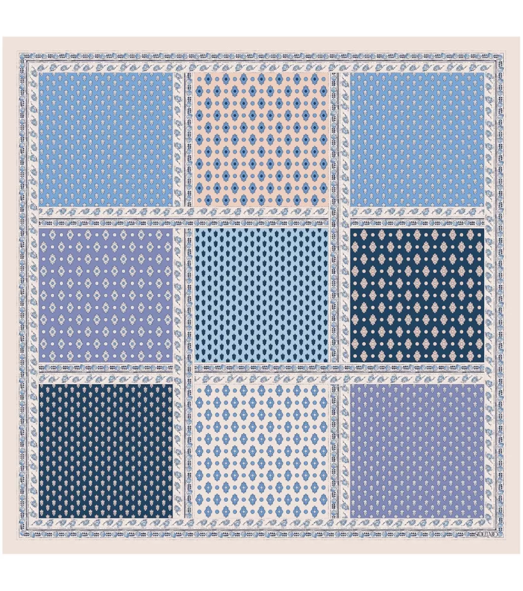 New Carré laine et soie L'ITALIENNE 90 x 90 cm Femme Toute La Collection | Foulards