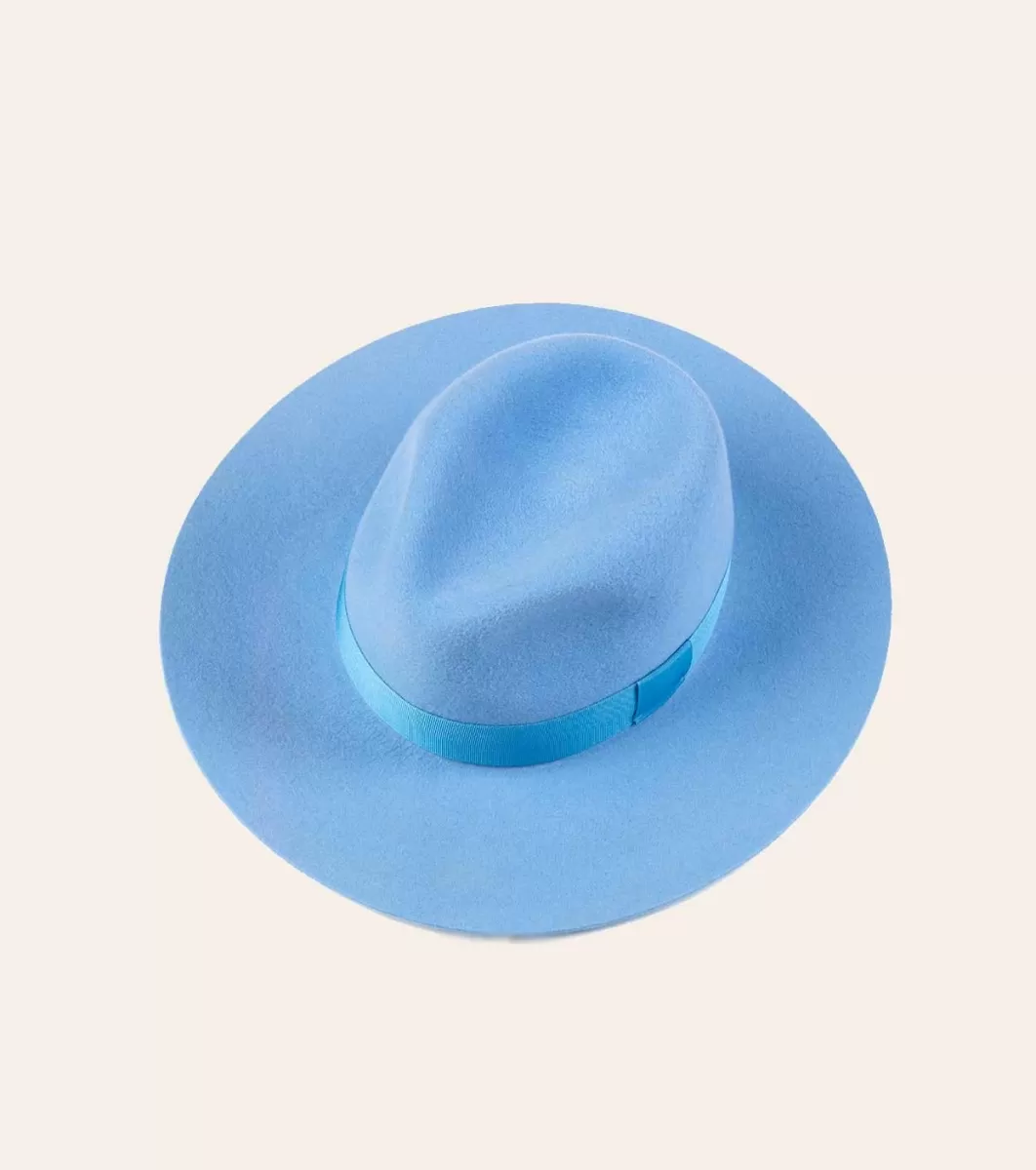 Cheap Chapeau cloche feutre bleu horizon Femme Accessoires Mode