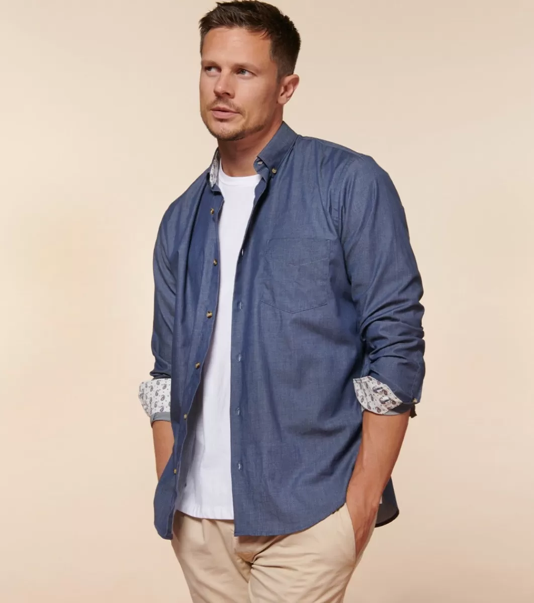 Online Chemise MILO Chambray Homme Chemises