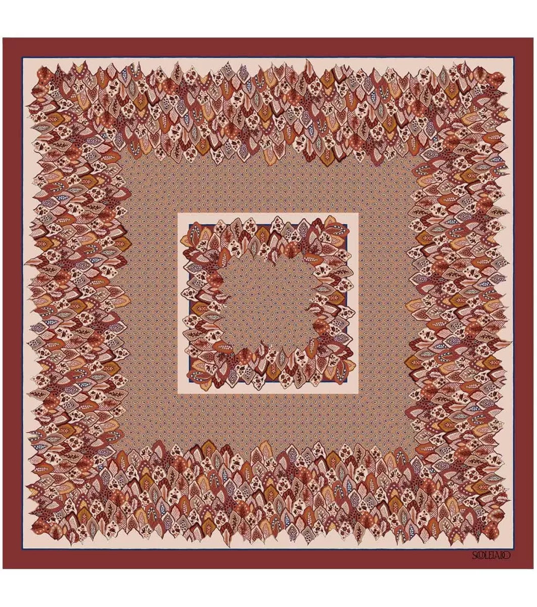 Fashion Châle laine et soie PARADISO 140 x 140 cm Femme Châle | Foulards