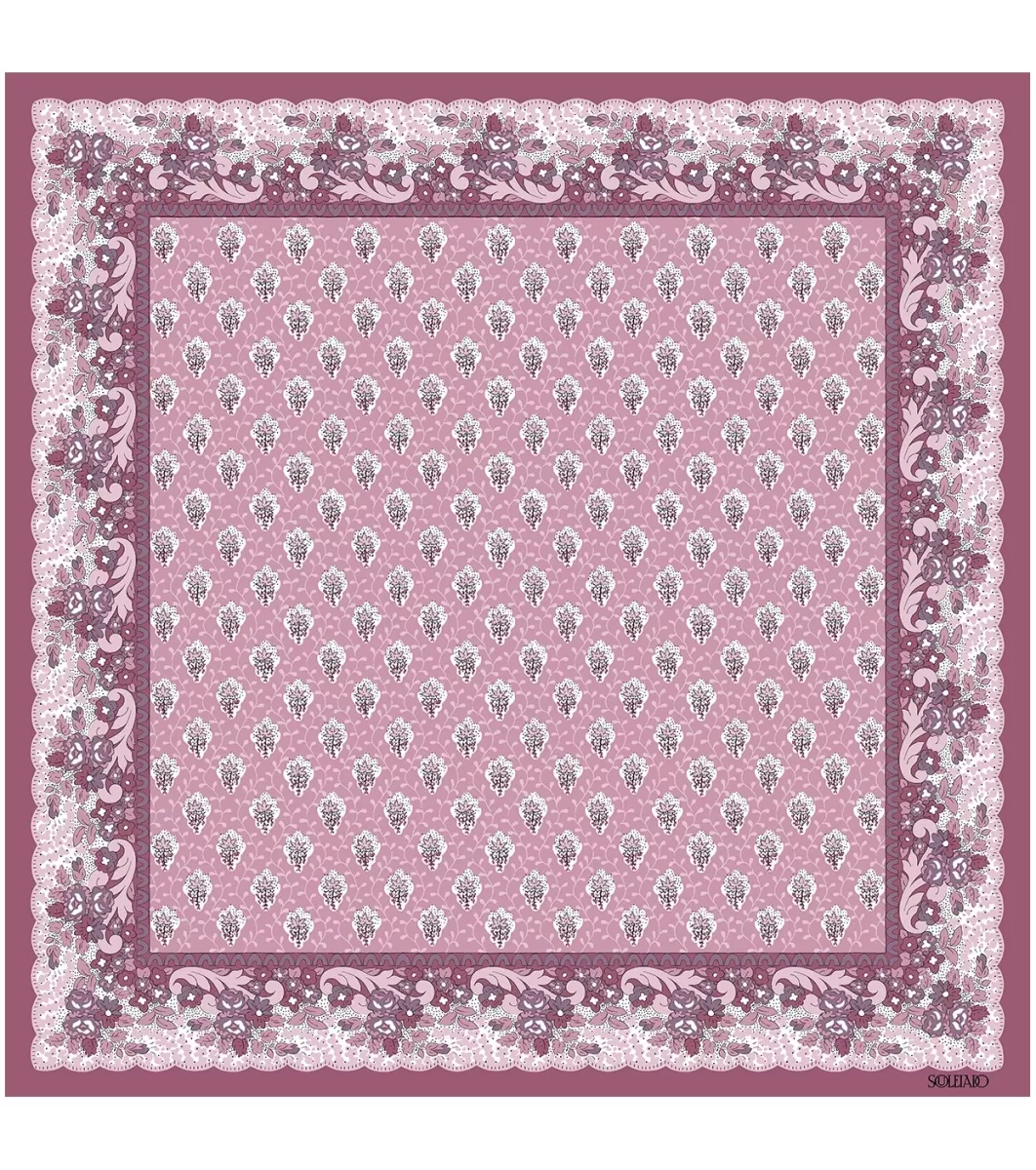 Discount Mouchoir coton FLEUR DES CHAMPS 45 x 45 cm Femme Carré Coton | Toute La Collection