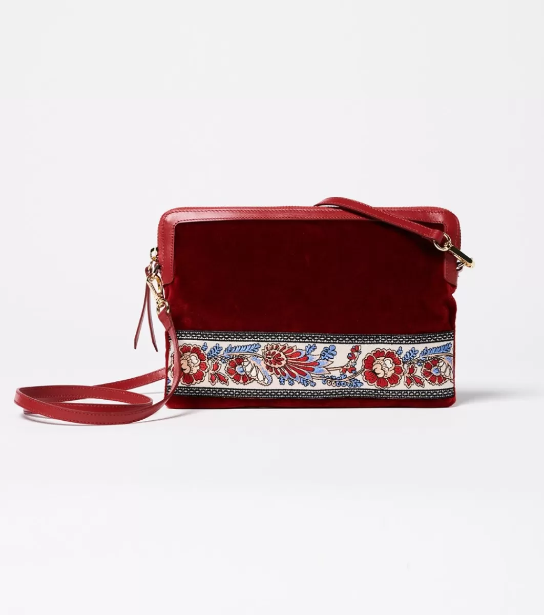 New Pochette PARADOU velours Femme Sacs