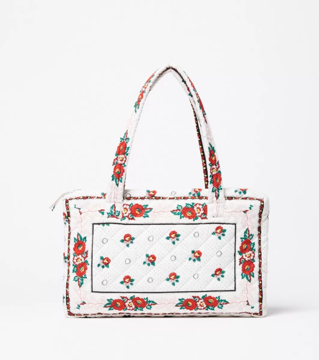 Online Sac à main ADIANA Printemps blanc rouge Femme Cabas | Ligne Adiana