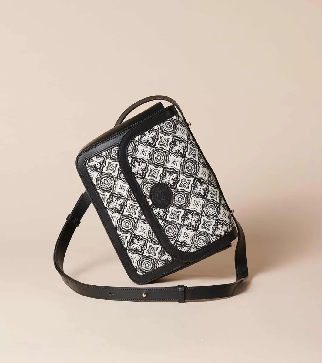 Online Sac BISO Mosaïque noir écru Femme Sacs